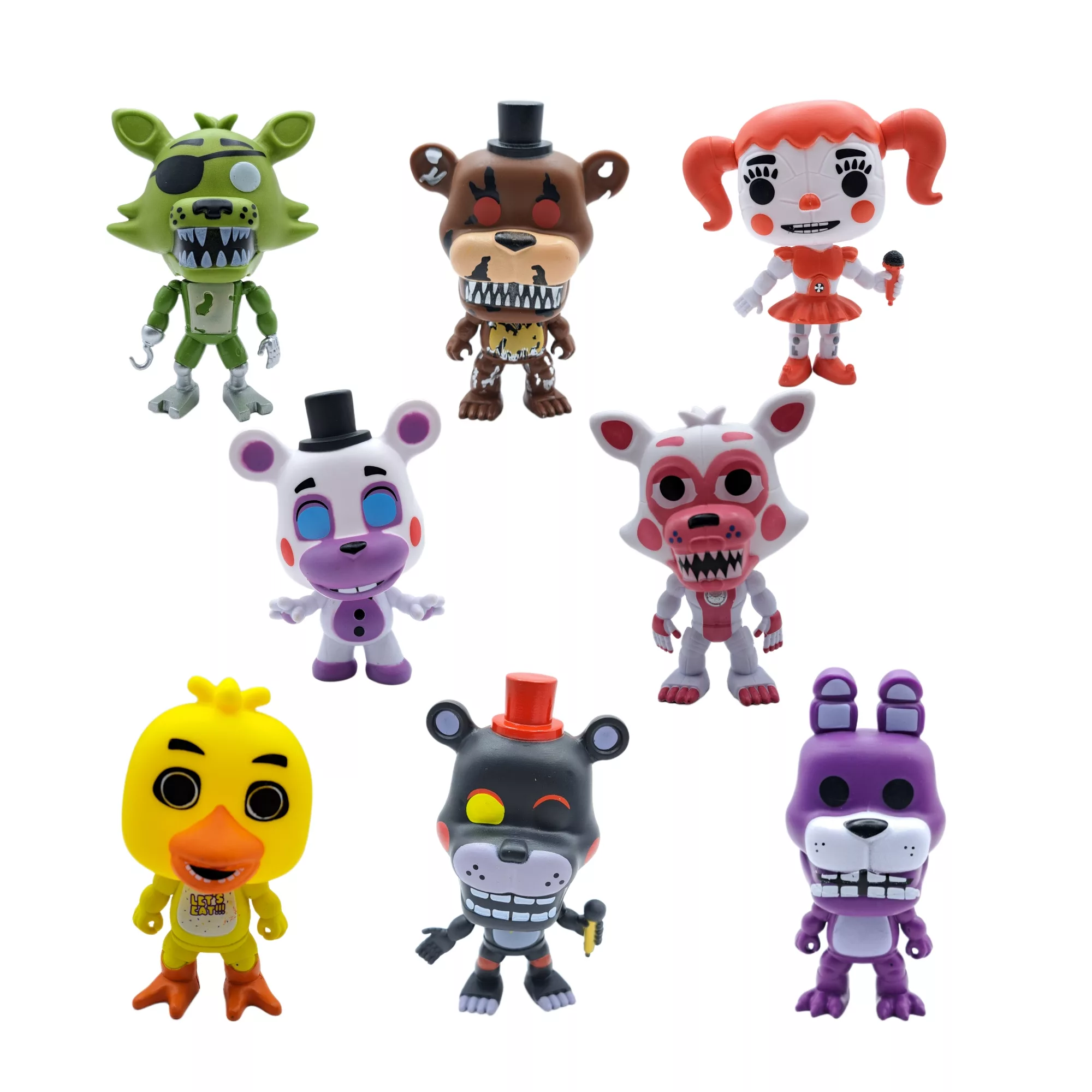 فیگور مدل فناف طرح پاپ مجموعه 8 عددی