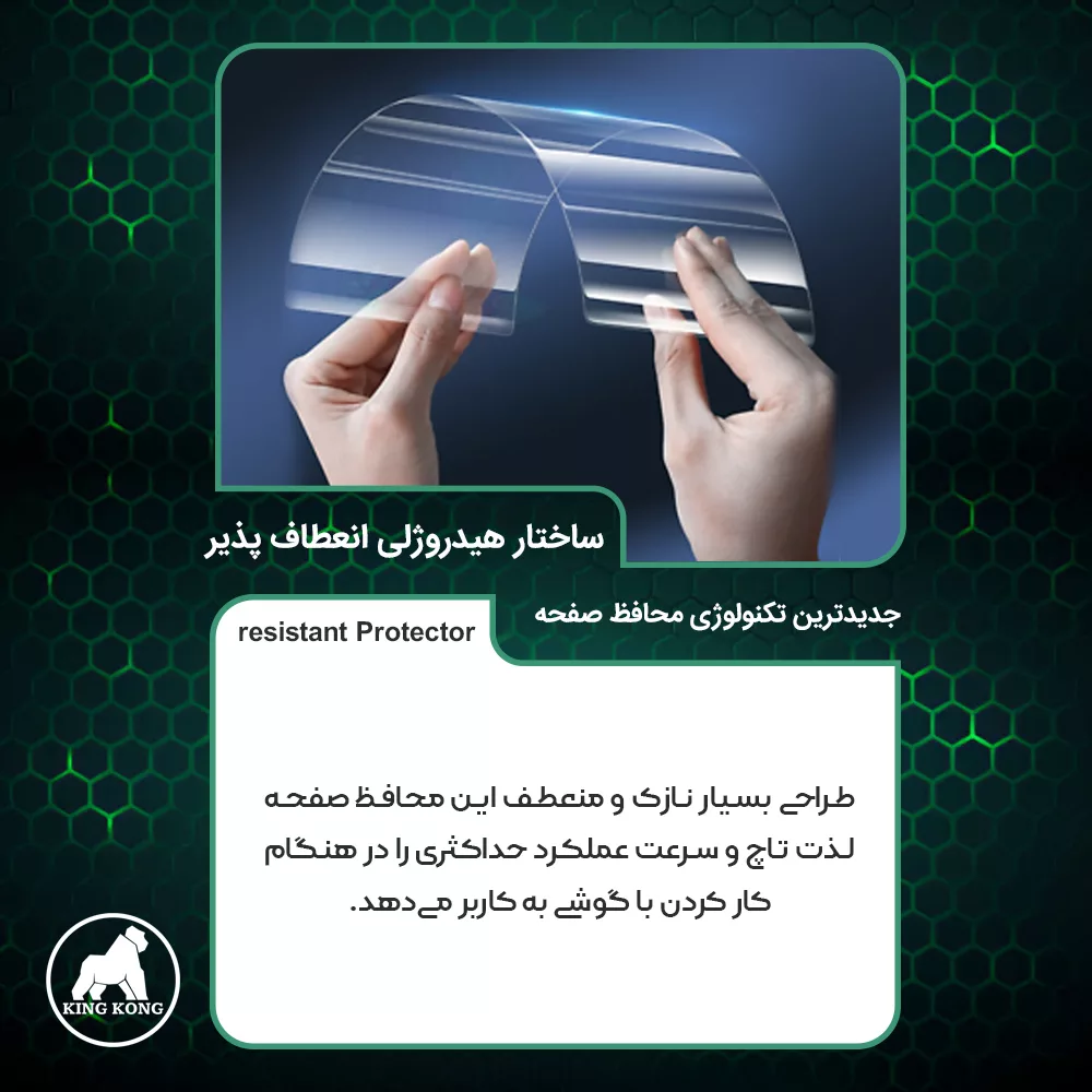 محافظ صفحه نمایش مات کینگ کونگ مدل Tough مناسب برای گوشی موبایل سامسونگ Galaxy Z Flip5 به همراه محافظ پشت گوشی