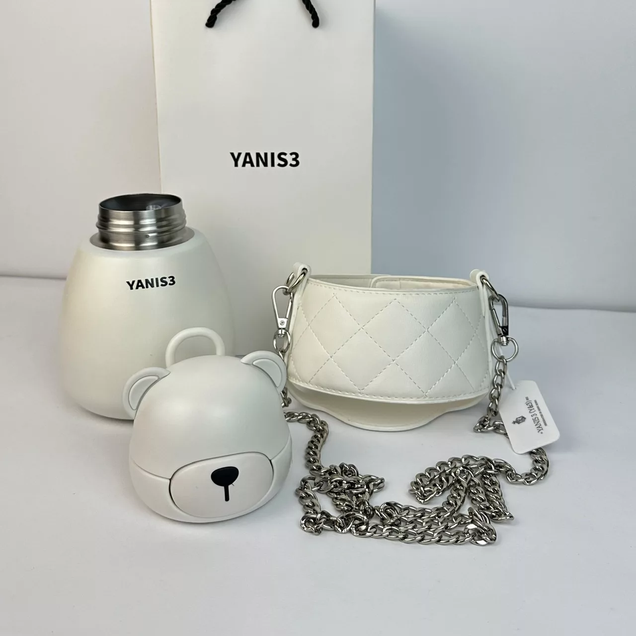 فلاسک کودک مدل Yanis3 خرسی گنجایش 0.8 لیتر