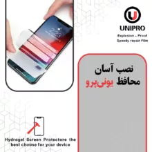 محافظ صفحه نمایش شفاف یونی پرو مدل Explosion Proof مناسب برای گوشی موبایل سامسونگ Galaxy A55 به همراه محافظ پشت گوشی