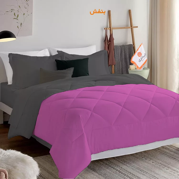 لحاف چیداری مدل دورو یک نفره سایز 160x220 سانتی متر