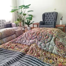لحاف کرسی حیدر خواب ترنج مدل خاتون کد 36 سایز 300x300 سانتی متر