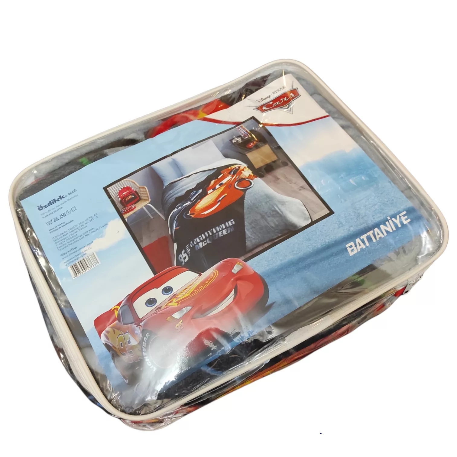 پتوی ازدیلک مدل Cars Pixar تک نفره سایز 155×215 سانتی متر