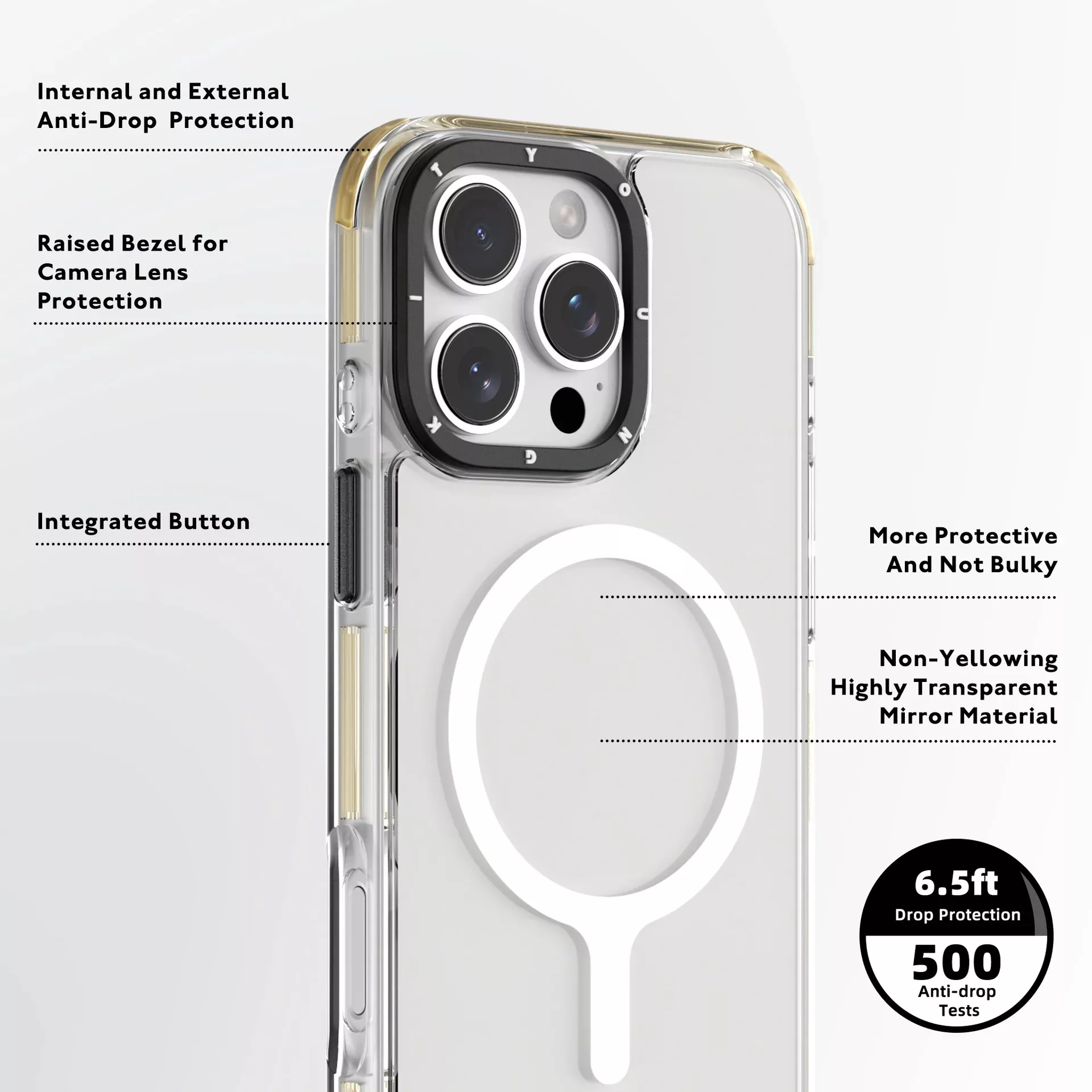 کاور یانگ کیت مدل Crystal Glossy کد Z01 مناسب برای گوشی موبایل اپل iphone 16promax