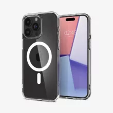 کاور برند اسپیگن مدل ultra hybrid magsafe clear case کد015 مناسب برای گوشی موبایل اپل iphone 15promax