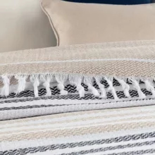 روتختی مادام کوکو مدل Sherly Bej Lacivert یک نفره سایز 220×160 سانتی متر