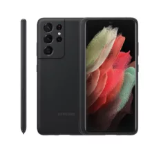 کاور سامسونگ مدل Silicon مناسب برای گوشی موبایل سامسونگ Galaxy S21 Ultra به همراه قلم نوری