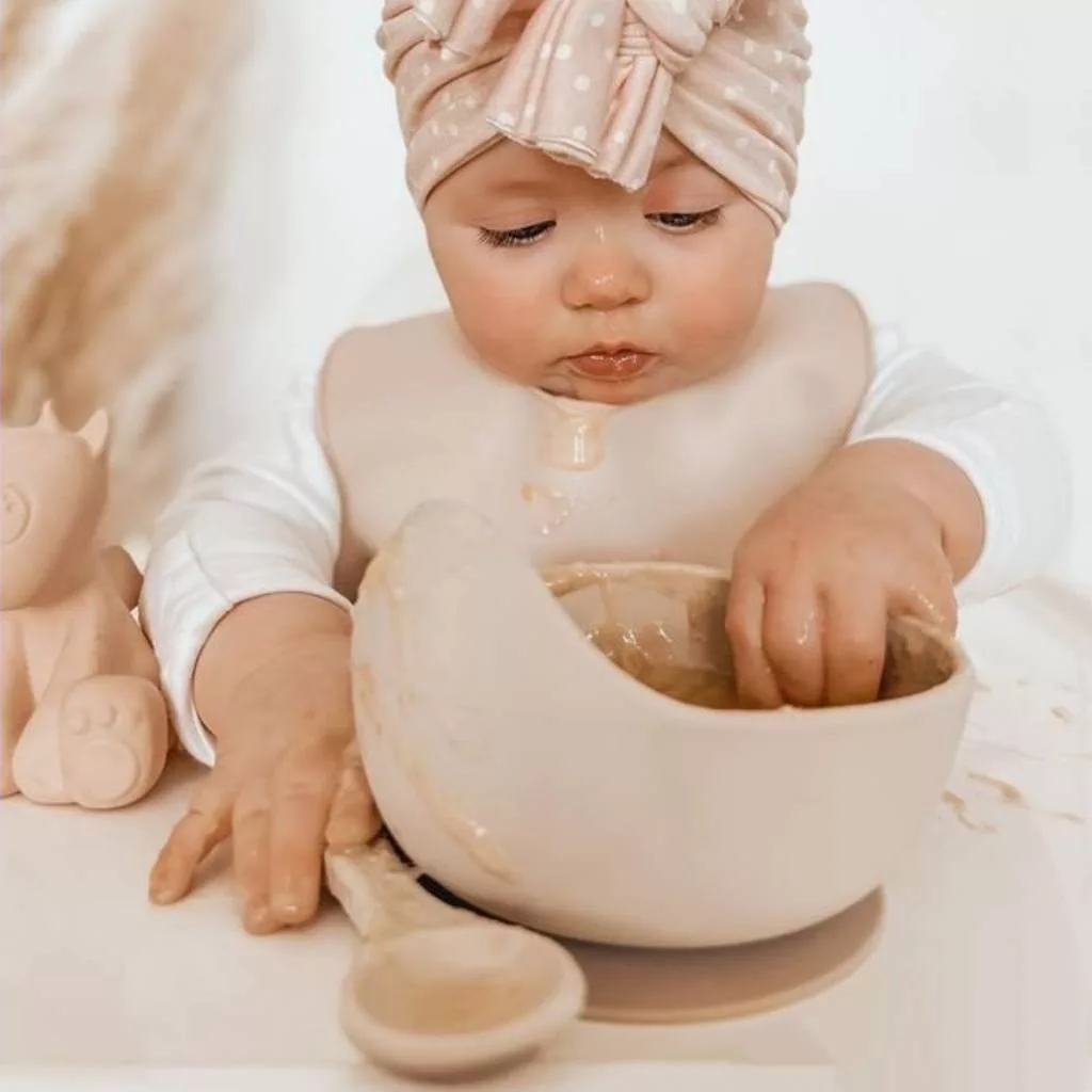 ظرف غذای کودک مدل سیلیکونی مجموعه 3 عددی