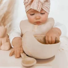 ست ظرف غذا کودک مدل سیلیکونی مجموعه 3 عددی