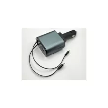 شارژر فندکی 60 وات مدل super60 به همراه کابل لایتنینگ / USB-C