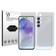 محافظ صفحه نمایش مات دیاموند مدل Tough مناسب برای گوشی موبایل سامسونگ Galaxy A55 5G به همراه محافظ پشت گوشی