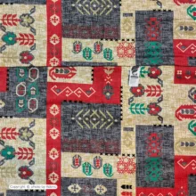 روکش لحاف آدنو مدل ترکمن کد IR174 یک نفره سایز 160x220 سانتی متر