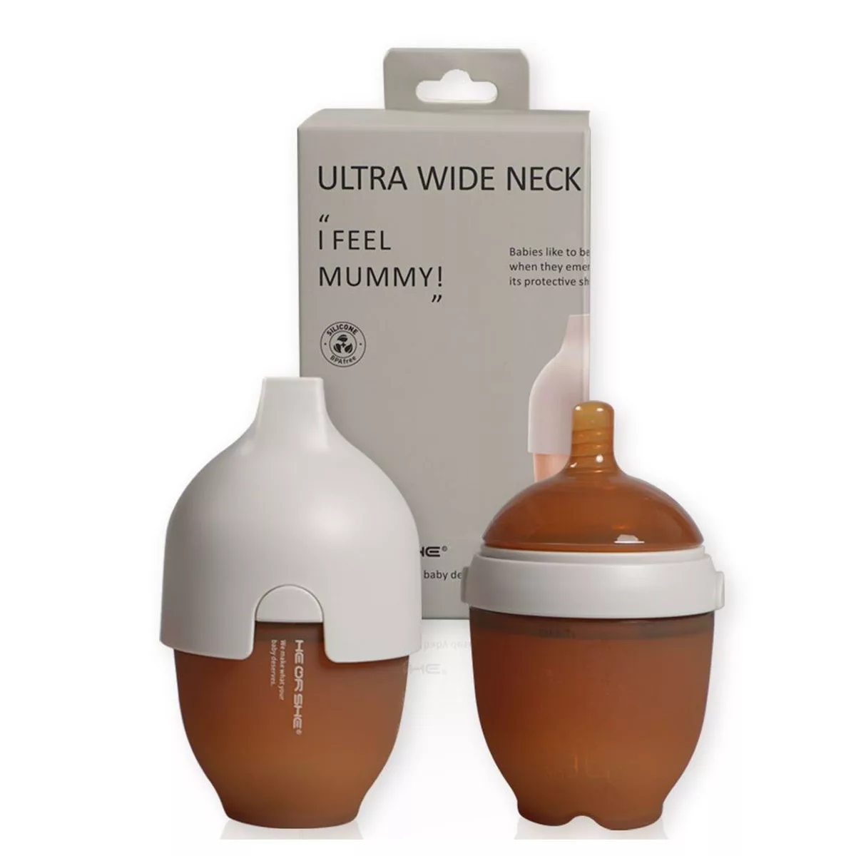 شیشه شیر هی ار شی مدل 02 ظرفیت 160 میلی لیتر