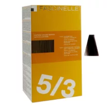 کیت رنگ مو فشینلی سری Golden مدل شاه بلوطي طلايي روشن شماره 5.3