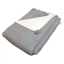 پتو ازدیلک مدل Ponponlu Antrasit دو رو سایز 180×220 سانتی متر