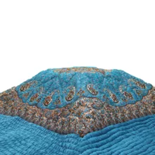 لحاف کرسی حیدر خواب ترنج مدل درباری کد 102 سایز 300x300 سانتی متر