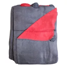 پتو ازدیلک مدل Ponponlu Indigo دو رو سایز 180×220 سانتی متر