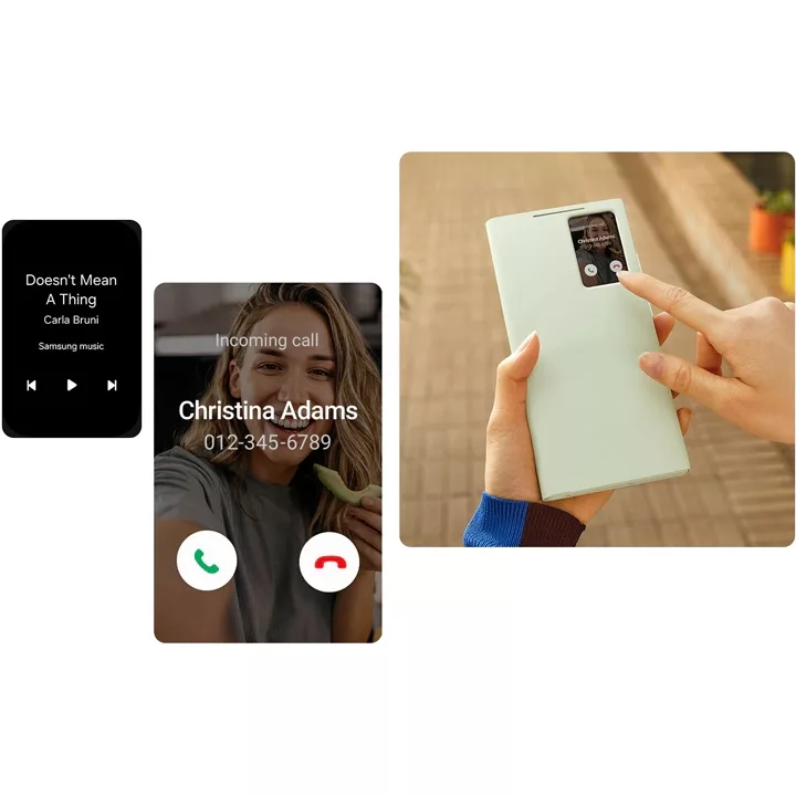 کیف کلاسوری بادیگارد مدل S-View Cover مناسب برای گوشی موبایل سامسونگ Galaxy S24 Ultra