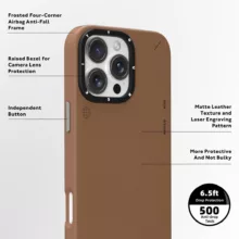 کاور یانگ کیت مدل Simple Matte Leather Case مناسب برای گوشی موبایل اپل iphone 16pro