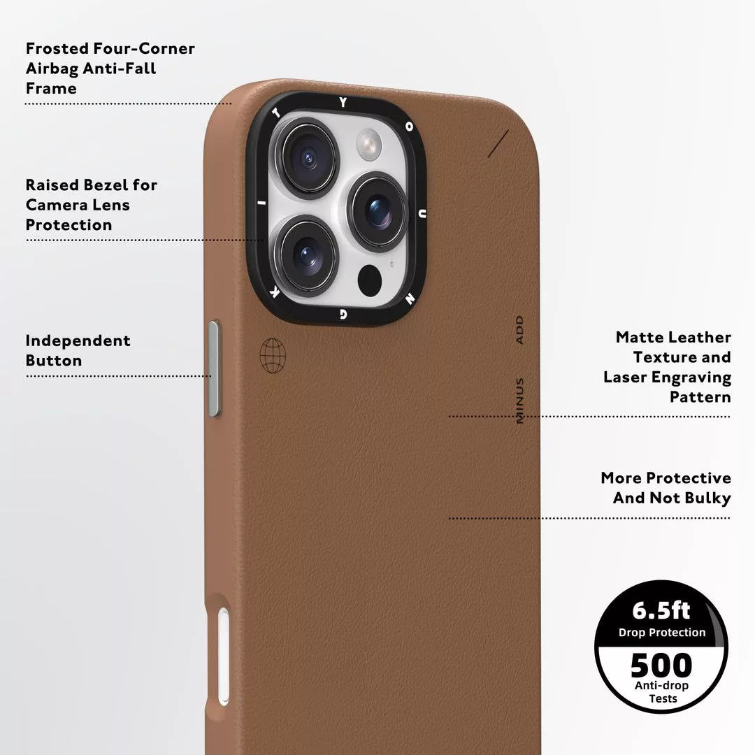کاور یانگ کیت مدل Simple Matte Leather Case مناسب برای گوشی موبایل اپل iphone 16pro