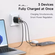 شارژر دیواری 67 وات مک دودو مدل CH-4100 به همراه کابل متصل به بدنه USB-C