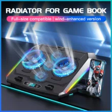 پایه خنک کننده لپ تاپ گیمینگ مدل RGB 5FAN D10 کد MOBILE STAND
