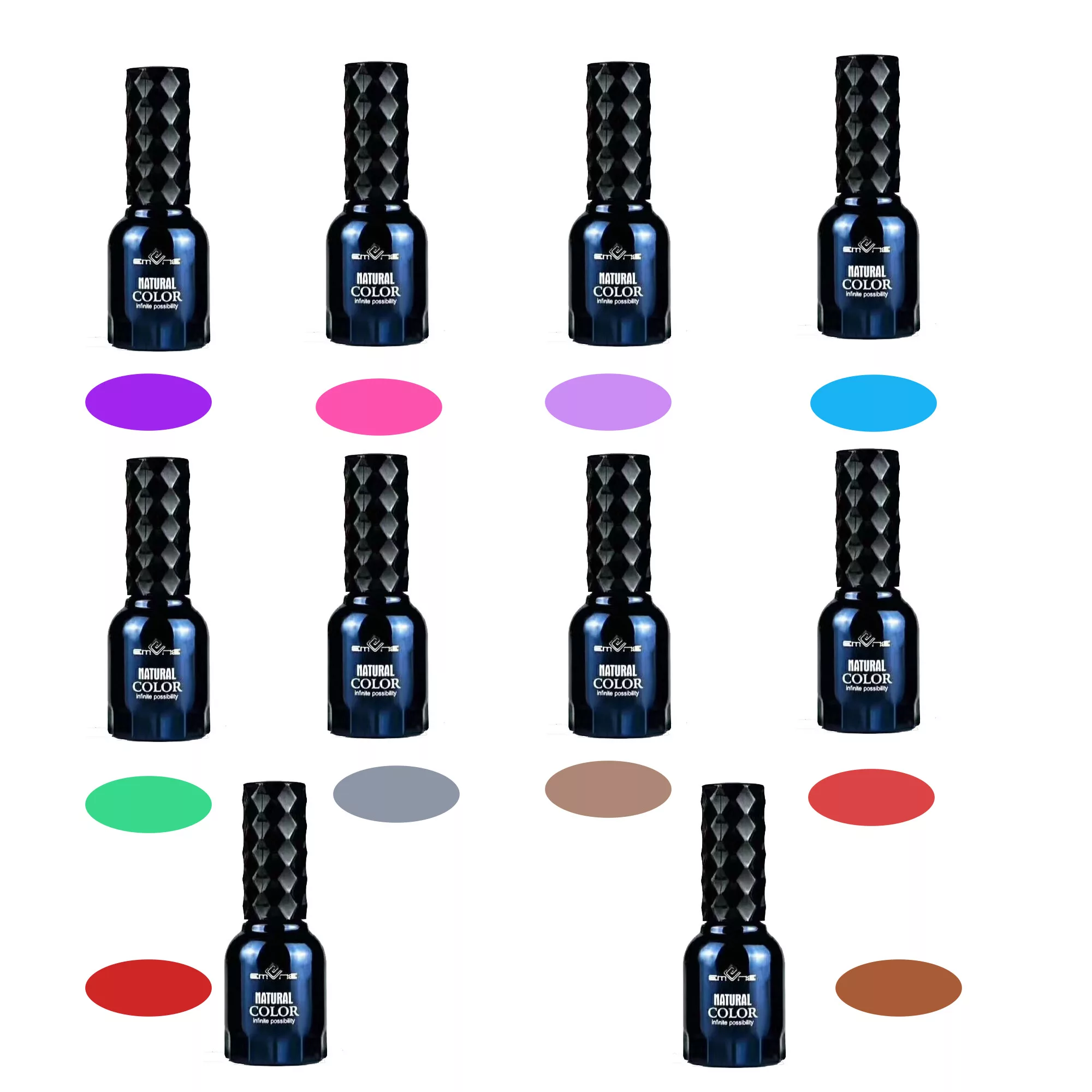 لاک ژل ناخن امنه مدل آیس بسته 10 عددی