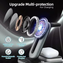 شارژر رومیزی مدل Magnetic 4in1 Wireless charger A8