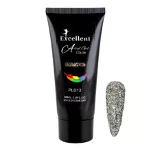 پلی ژل کاشت ناخن اکسلنت مدل دیسکو شماره PLD12 حجم 60 میلی لیتر