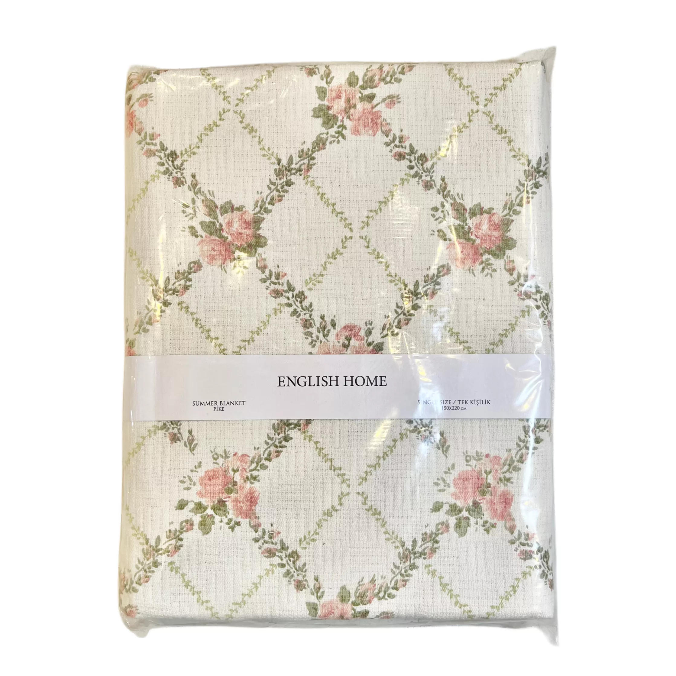 روتختی انگلیش هوم مدل Rose Chain یک نفره سایز 150x220 سانتی متر
