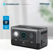 پاوربانک پاورولوجی مدل PPBCHA40 ظرفیت 76800 میلی‌آمپر ساعت
