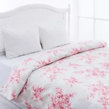 روکش لحاف انگلیش هوم مدل Snow Rose دو نفره سایز 200×220 سانتی متر