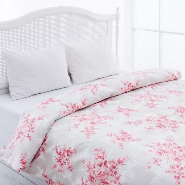 روکش لحاف انگلیش هوم مدل Snow Rose دو نفره سایز 200x220 سانتی متر