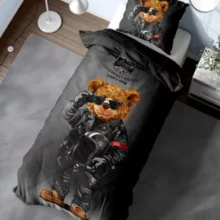 لحاف مدل تدی یک نفره سایز 215×150 سانتی متر به همراه روبالشتی