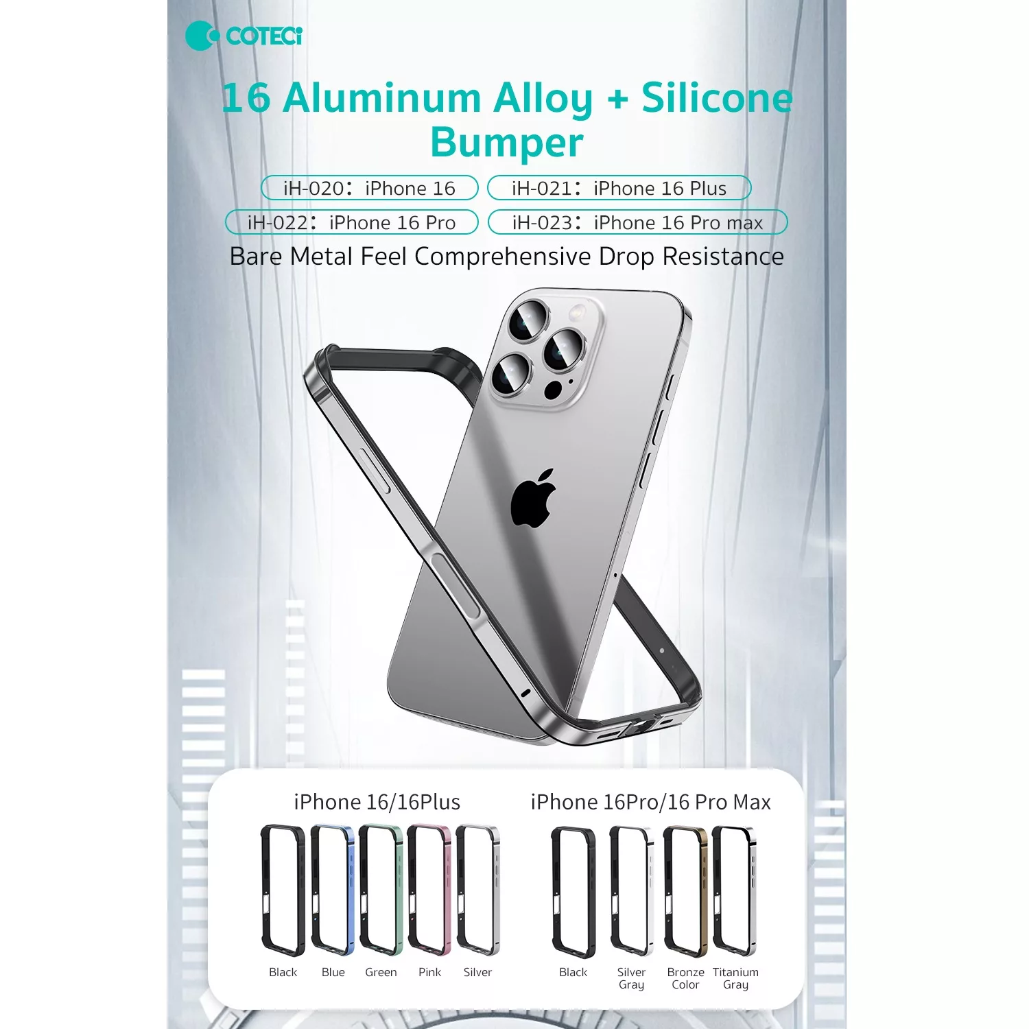 بامپر کوتتسی مدل IH-023 مناسب برای گوشی موبایل اپل Iphone 16 ProMax