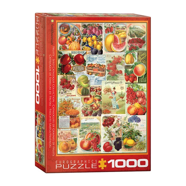 پازل 1000 تکه یوروگرافیکس پازلز مدل Fruits Seed Catalogue