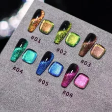 لاک ژل کلانا مدل کت آی مغناطیسی بسته 6 عددی