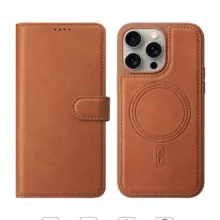کیف کلاسوری اچ دی دی طرح چرمی مگ سیف مدل LUXURY مناسب برای گوشی موبایل اپل IPHONE 14 promax