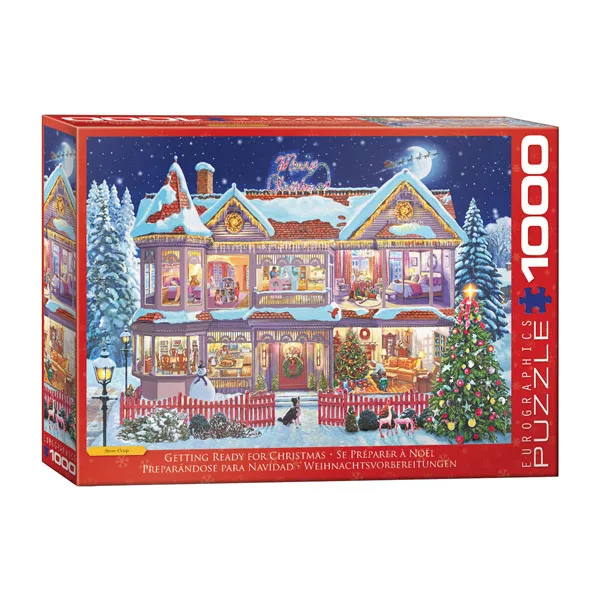 پازل 1000 تکه یوروگرافیکس پازلز مدل (6000-0973) Getting Ready Christmas