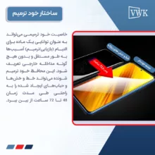 محافظ صفحه نمایش مات وی دبلیو کی مدل Tough مناسب برای گوشی موبایل اپل iPhone 15 Pro Max به همراه محافظ پشت گوشی