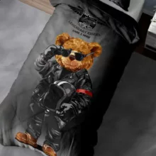 لحاف مدل تدی یک نفره سایز 215×150 سانتی متر به همراه روبالشتی