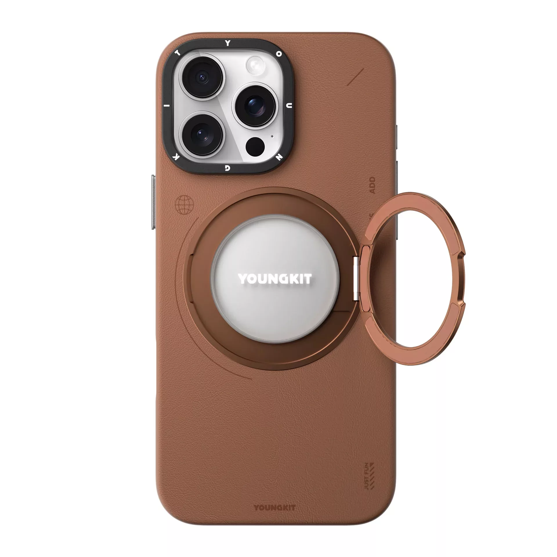 کاور یانگ کیت مدل Leather 360° مناسب برای گوشی موبایل اپل iphone 16promax