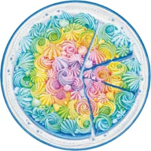 پازل 500 تکه راونزبرگر مدل Circle of Color Rainbow Cake کد 17349