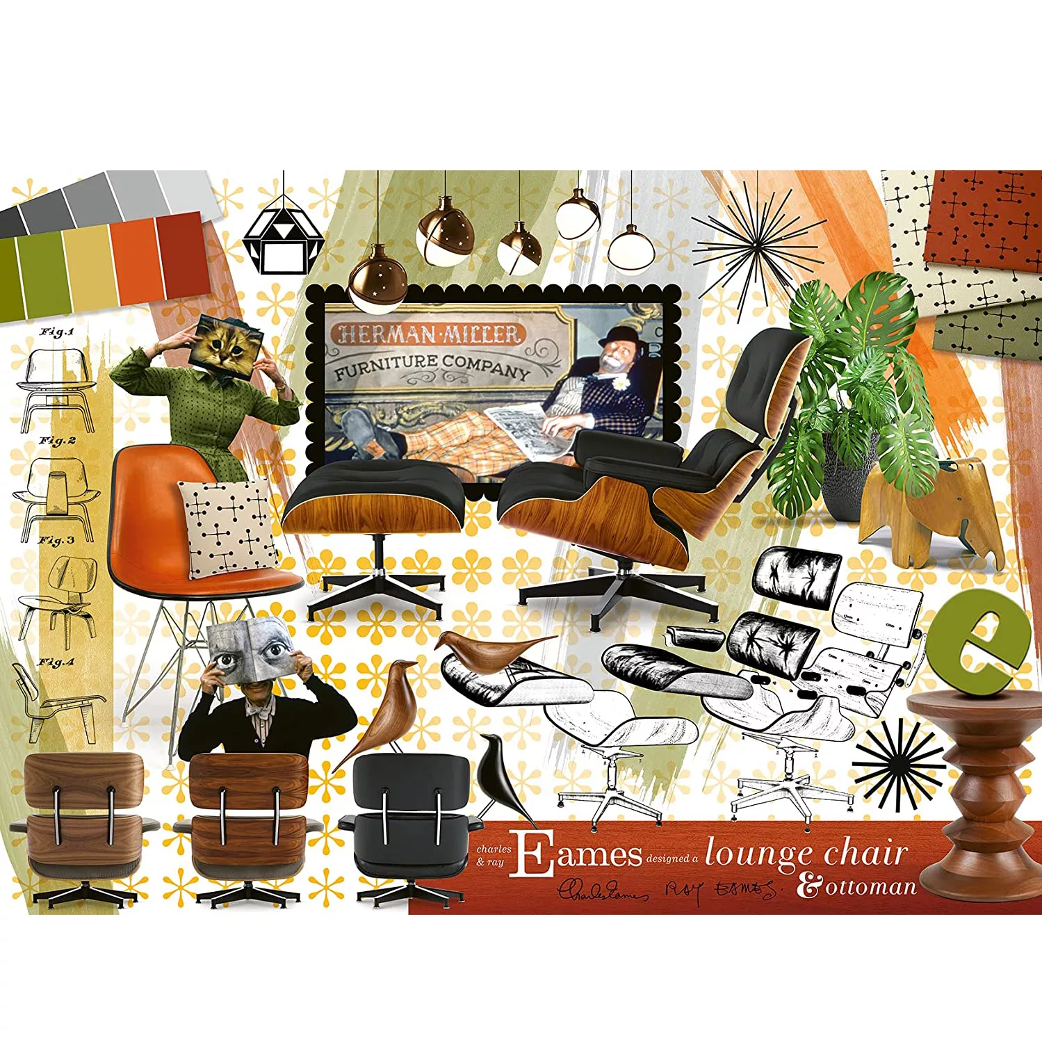 پازل 1000 تکه راونزبرگر مدل Eames Design Classic کد 16899