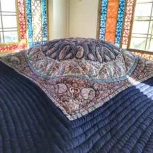 لحاف کرسی حیدر خواب ترنج مدل شاهسوند کد 202 ابعاد 300x300 سانتی متر