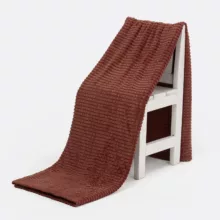 پتو ازدیلک مدل Piramit Kahve سایز 220×150 سانتی متر