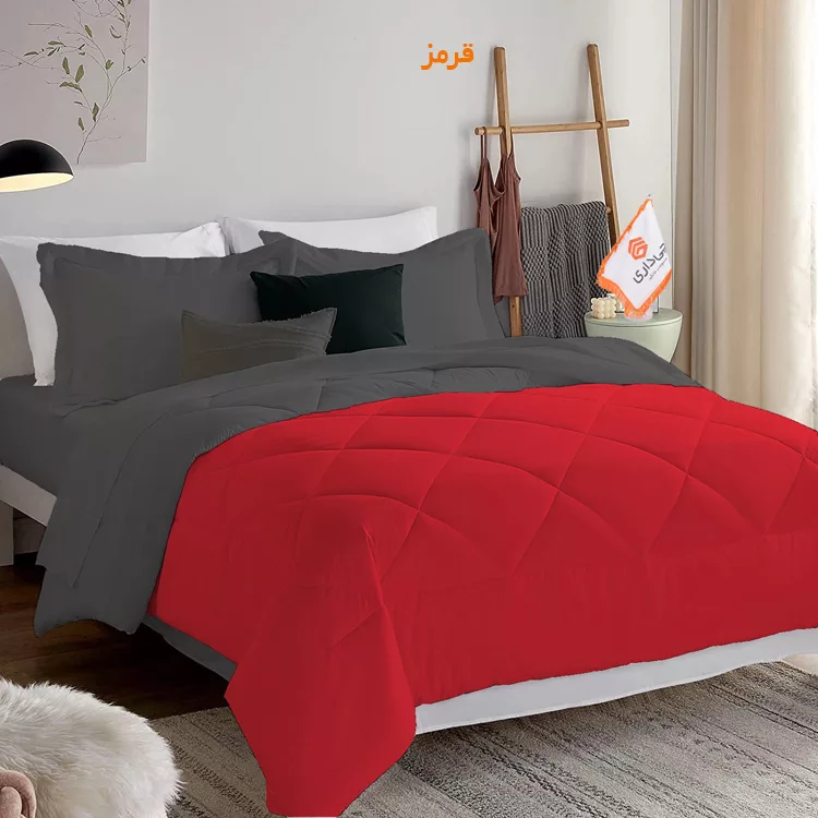 لحاف چیداری مدل دورو یک نفره سایز 160x220 سانتی متر