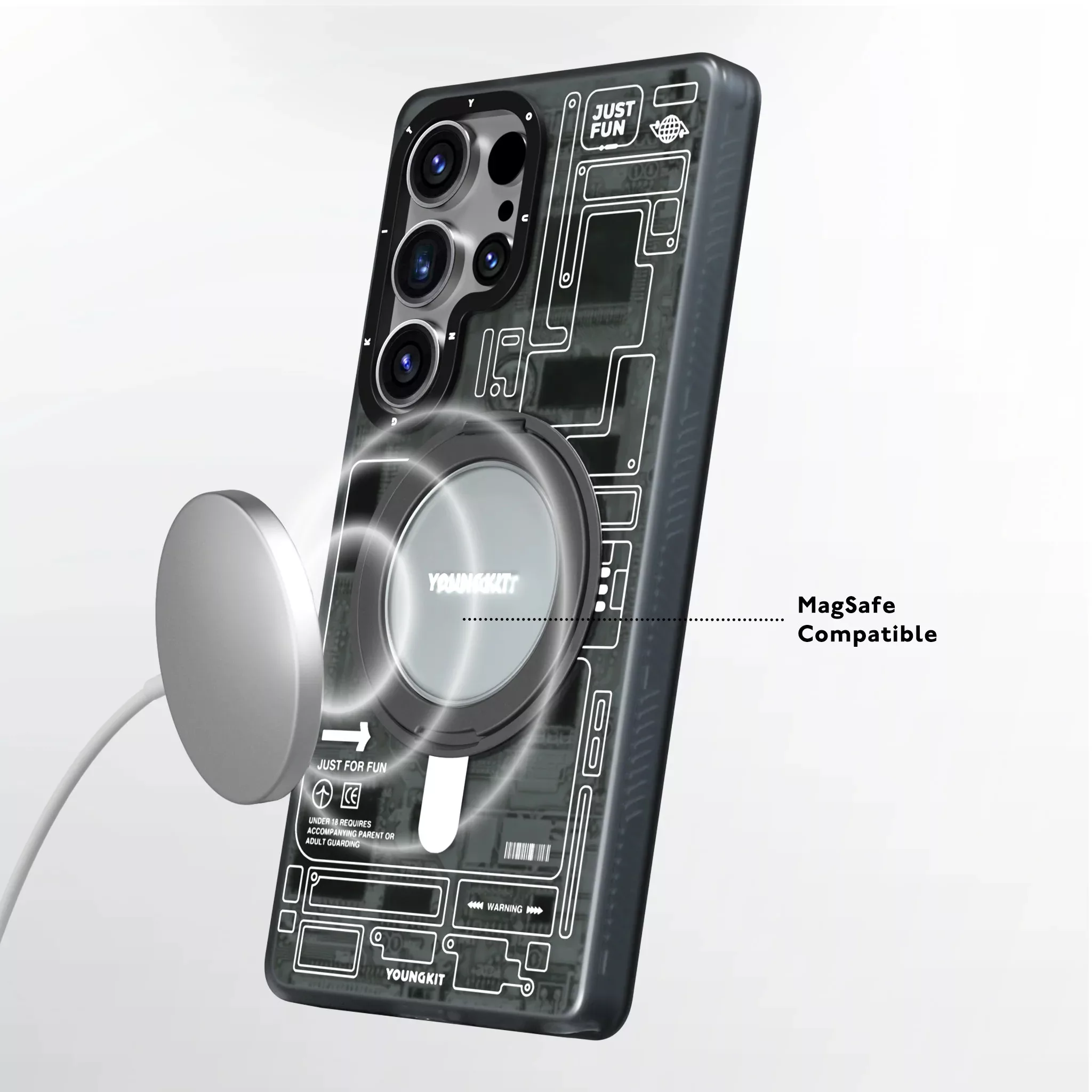 کاور یانگ کیت مدل  Futuristic 360° مناسب برای گوشی موبایل سامسونگ Galaxy S25Ultra