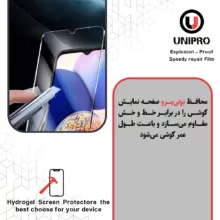 محافظ صفحه نمایش شفاف یونی پرو مدل Explosion Proof مناسب برای گوشی موبایل سامسونگ Galaxy A55 به همراه محافظ پشت گوشی