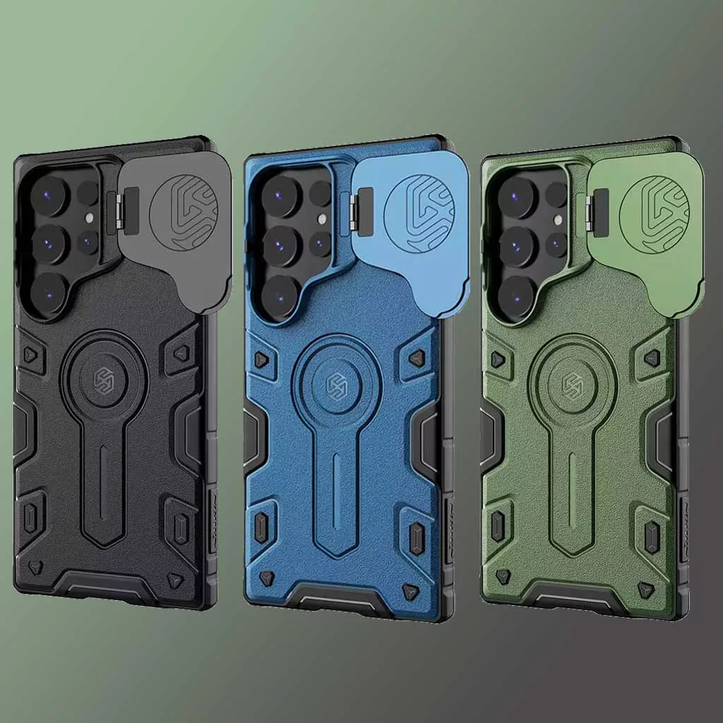 کاور نیلکین مدل CamShield Armor Prop مناسب برای گوشی موبایل سامسونگ Galaxy S24 Ultra